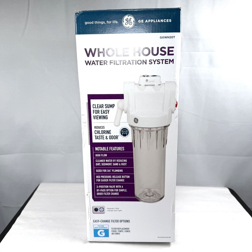 GE Whole House Water Filtration System GXWH20T Chlorine Reduction / Open Box
